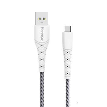 کابل تبدیل USB به USB-C هانروکس مدل C40 طول 1 متر | موبایل معلم قم