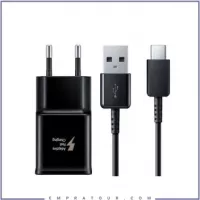 خرید و قیمت شارژر دیواری سامسونگ مدل EP-TA845 به همراه کابل USB-C ...