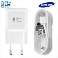 خرید و قیمت شارژر دیواری فست شارژ Samsung اورجینال همراه با کابل میکرو