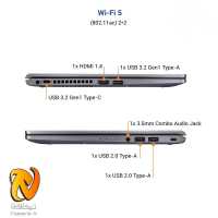 لپ تاپ 15.6 اینچی ایسوس مدل X515JP-SSD007W-i7 16GB 512GB 2GB ...